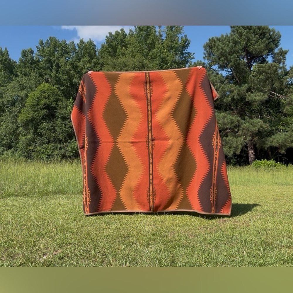 Vintage Pendleton Beaver State SAGUARO Native American Wool Blanket